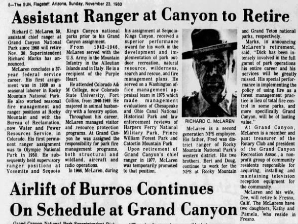 Clipping from Arizona Daily Sun